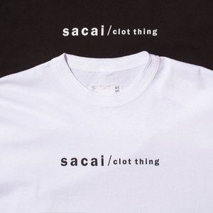 Sacai x Clot Street Couture Tee White